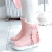 Warm Flat Platform Slip On Causal Soft Ankle Snow Boots