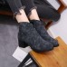 Women's Chunky Heel Casual Ankle Short Boots