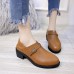 Casual Comfy Round Toe Slip On Women Ankle Boots