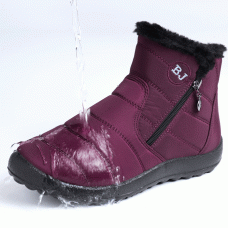 Women Casual Keep Warm Zipper Ankle Snow Boots