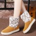 Women Winter Fur Lining Keep Warm Suede Ankle Snow Boots