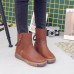 Women Zipper Slip On Casual Outdoor Ankle Short Boots