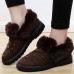 Winter Warm Fluffy Rivet Casual Soft Snow Boots