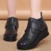 Winter Women Warm Boots Round Toe Genuine Leather Ankle Boots