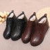 Winter Women Warm Boots Round Toe Genuine Leather Ankle Boots