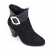 Women Chunky Heel Buckle Ankle Boots