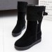 Buckle Zipper Warm Outdoor Platform Snow Boots