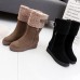 Buckle Zipper Warm Outdoor Platform Snow Boots