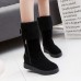 Buckle Zipper Warm Outdoor Platform Snow Boots