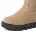 Suede Keep Warm Buckle Mid-calf Snow Boots For Women