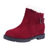 Women Snow Boots Buckle Lining Warm Casual Shoes