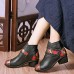 Folkways Genuine Leather Keep Warm Ankle Boots