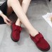 Winter Fluffy Slip On Soft Sole Comfy Short Boots For Women