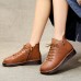 Genuine Leather Soft Comfy Lining Warm Ankle Short Boots