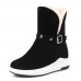 Women Winter Ankle Boots Keep Warm Buckle Shoes