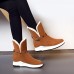 Women Winter Ankle Boots Keep Warm Buckle Shoes