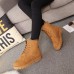 Winter Lace Up Suede Keep Warm Casual Ankle Snow Boots