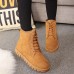 Winter Lace Up Suede Keep Warm Casual Ankle Snow Boots