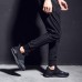 Men Comfortable Elastic Band Casual Slip On Sneakers