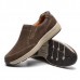 Men Casual Soft Sole Comfy Slip On Suede Leather Sneakers