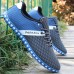 US Size 6.5-11 Men Mesh Breathable Casual Outdoor Canvas Flat Sneakers