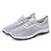 Men Leisure Sports Mesh Breathable Lace up Sneakers