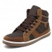 Men Comfy Canvas High Top Sneakers Lace Up Sports Shoes