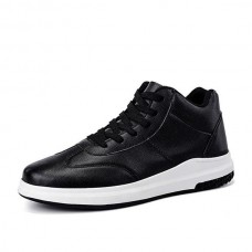 Men Comfortable Genuine Leather High Top Sneakers