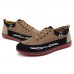 Men Breathable Canvas Cloth Lace Up Low Top Sneakers