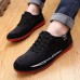 Men Breathable Canvas Cloth Lace Up Low Top Sneakers