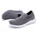 Men Casual Sports Shoes Breathable Knitted Slip On Sneakers