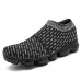 Men Casual Comfy Light Weight Knitted Fabric Slip On Sneakers