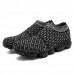 Men Casual Comfy Light Weight Knitted Fabric Slip On Sneakers