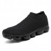 Men Casual Comfy Light Weight Knitted Fabric Slip On Sneakers