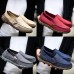 Big Size Men Canvas Elastic Comfortable Slip On Casual Sneakers