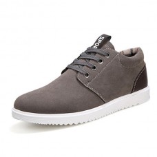 Men Fashion Sports Casual Athletic Sneakers Suede Comfortable Flats Shoes