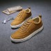 Men Shoes PU Round Toe Lace Up Outdoor Fashion Sport Sneakers