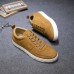 Men Shoes PU Round Toe Lace Up Outdoor Fashion Sport Sneakers