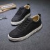 Men Shoes PU Round Toe Lace Up Outdoor Fashion Sport Sneakers