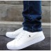 Men Summer Simple Design Breathable Pure Color Lace Up Casual Board Shoes