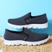 Men Casual Sports Shoes Breathable Mesh Slip On Sneakers