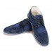 Men's Casual Business Denim and Leather Shoes