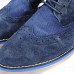 Men's Casual Business Denim and Leather Shoes