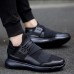 Men Lightweight Breathable Knitted Fabric Lace Up Sneakers