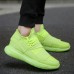 Men Lightweight Breathable Knitted Fabric Lace Up Sneakers