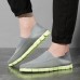 Men Breathable Mesh Cloth Slip On Flat Sneakers Lightweight Soft Sole Shoes