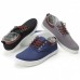 Mens Low-Top Board Casual Canvas Shoes Lace Up Flats