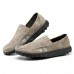 Men Casual Soft Canvas Daily Walking Slip-on Flats