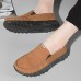 Men Casual Soft Canvas Daily Walking Slip-on Flats