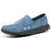 Men Casual Soft Canvas Daily Walking Slip-on Flats